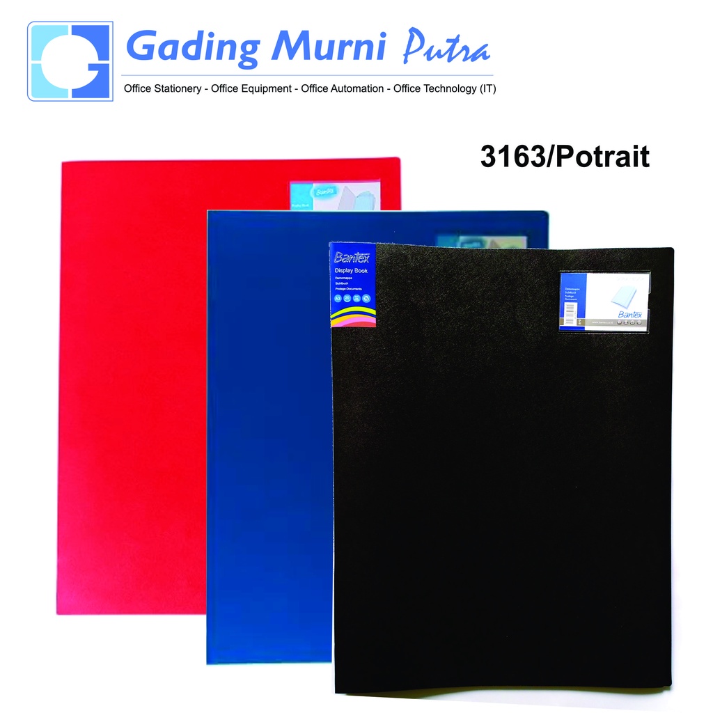 

Map Dokumen Keeper Clear Holder Display Book Bantex 3163 A3 Potrait - 20 plastik