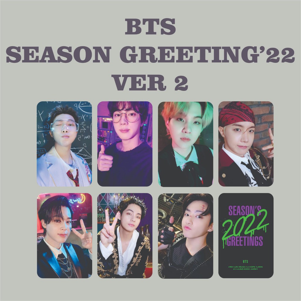 BTS SEASON GREETING 2022 PHOTOCARD