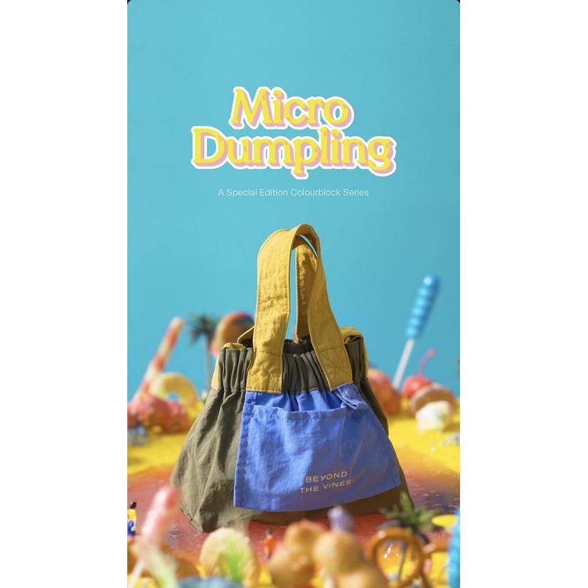 BEYOND THE VINES COLOURBLOCK MICRO DUMPLING BAG