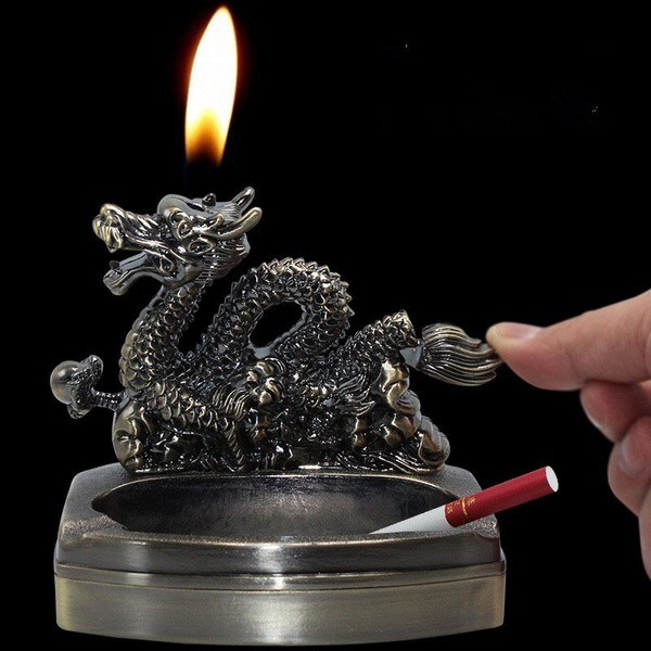 Asbak Rokok High Quality Creative Metal Smoking Lighter Ashtray Collection Ornaments