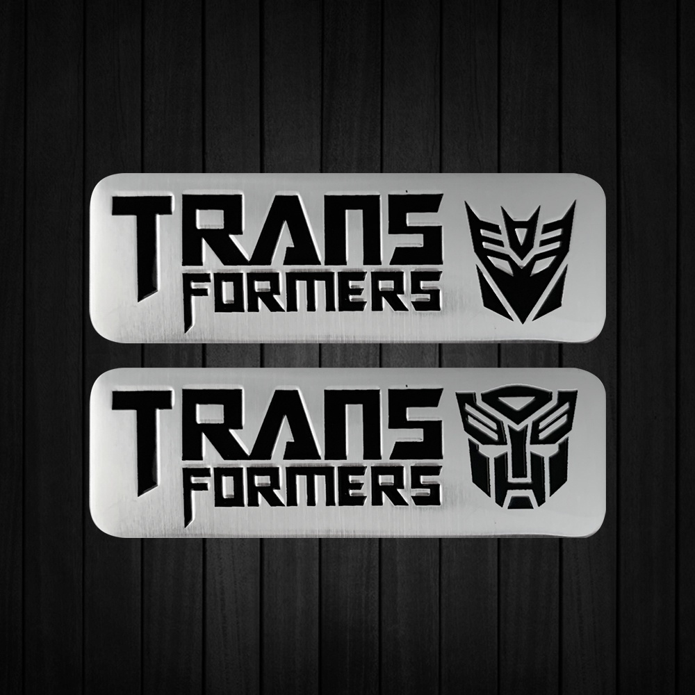 Transformers Sticker Emblem Dekorasi Mobil Motif Transformers 3D Bahan Aluminum Alloy