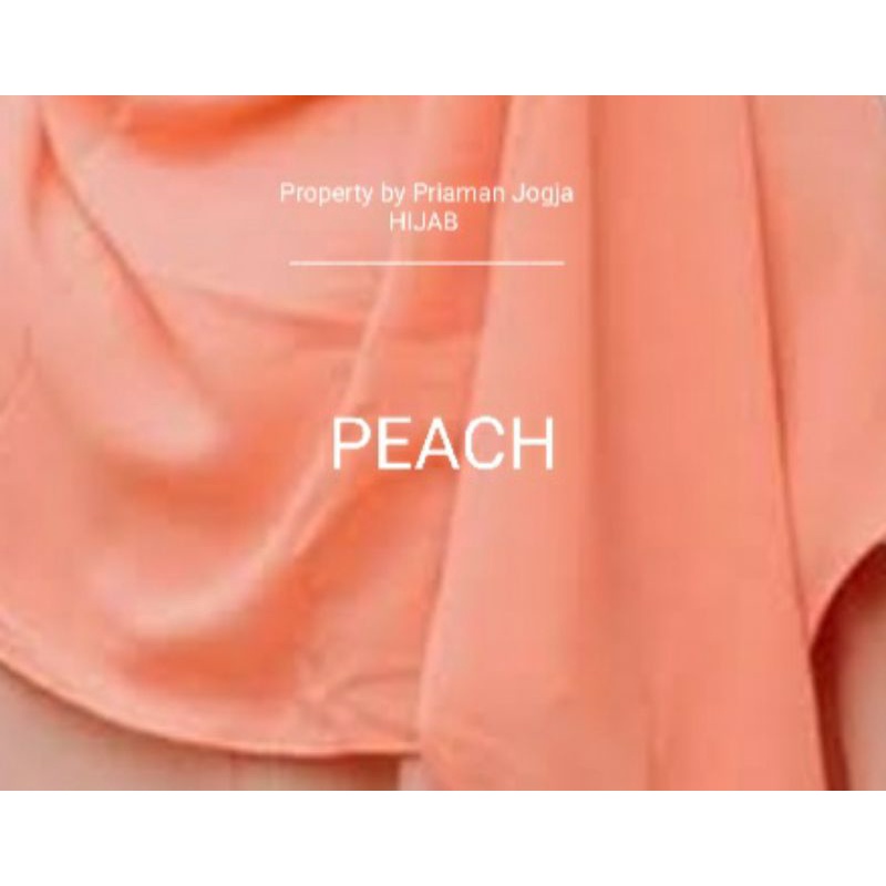 Pashmina 200x75 Diamond Ceruty Halus Pasmina Panjang Phasmina Basic Non Instan Grosir Sleman Jogja-Pashmina Peach