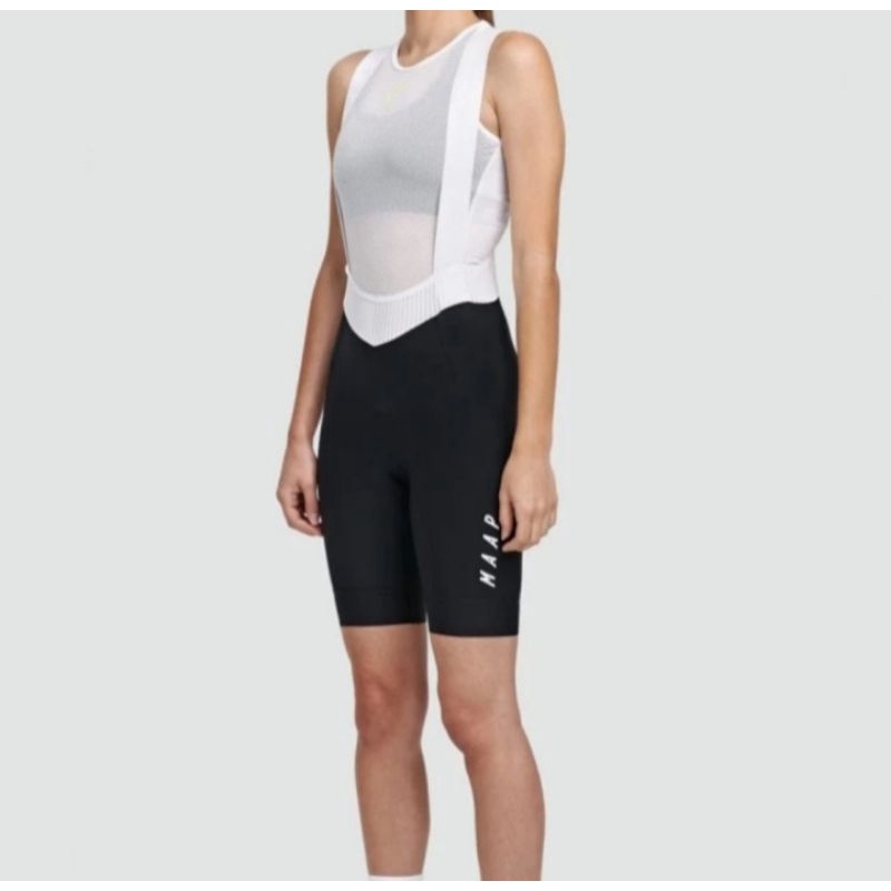 celana bib maap women team evo black/white roadbike mtb bib maap ori
