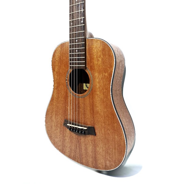 Gitar Akustik Elektrik Cowboy Original Tipe GW-120 NS Coklat Ukuran 3/4 EQ TUNER Cowboy Trusrod