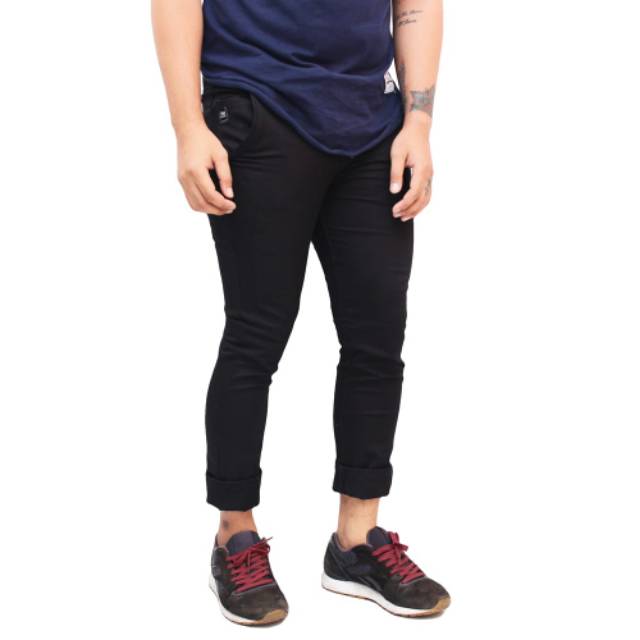 AIRBLACK DENIM TERLARIS / 784 VICTORY Celana chino pria panjang skinny semi slimfit cowo / cowok /