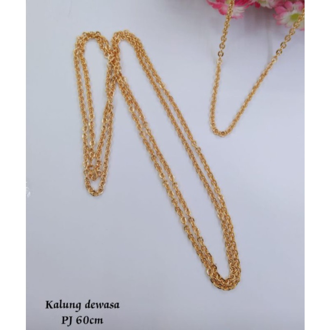 Dsdr066. Kalung xuping Nori motif lapis emas ukuran 60 cm