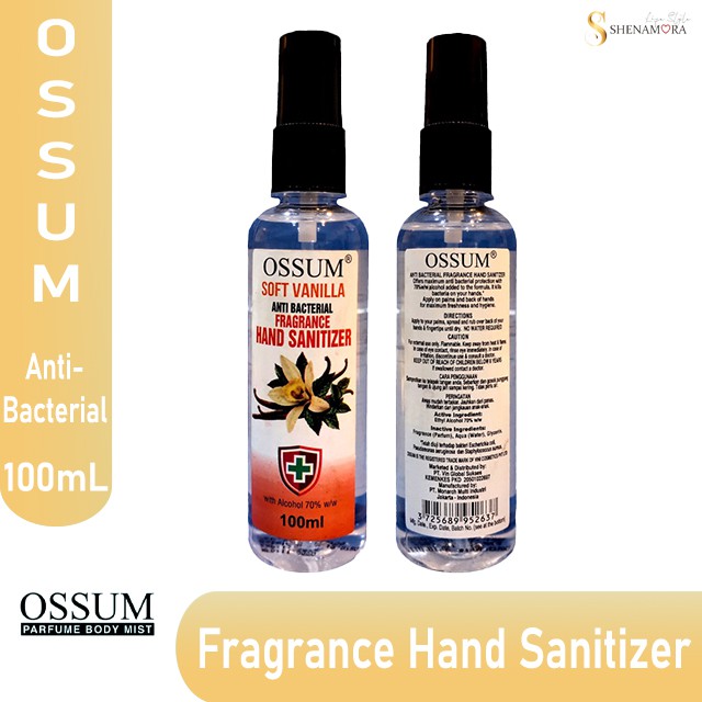 OSSUM FRAGRANCE HAND SANITIZER ANTI - BACTERIAL 100 ML