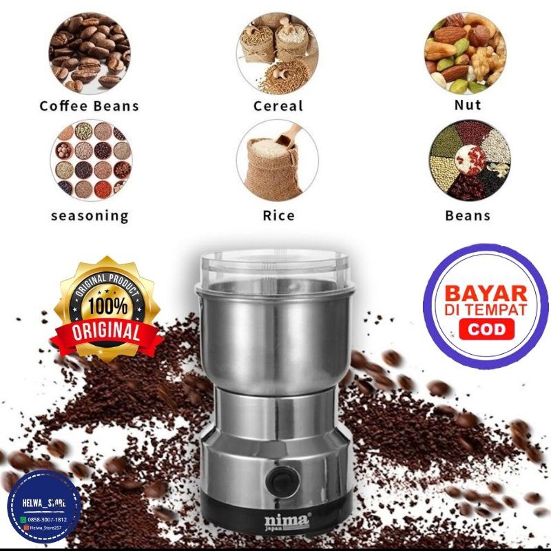 Alat Penggiling biji Kopi Electric Coffee Grinder penggiling portable gilingan biji kopi 150W