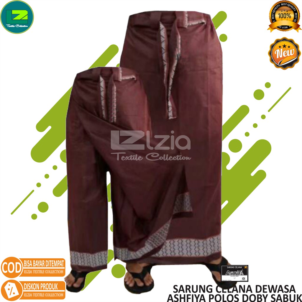 SARUNG CELANA DEWASA POLOS SABUK NAGA ASHFIYA