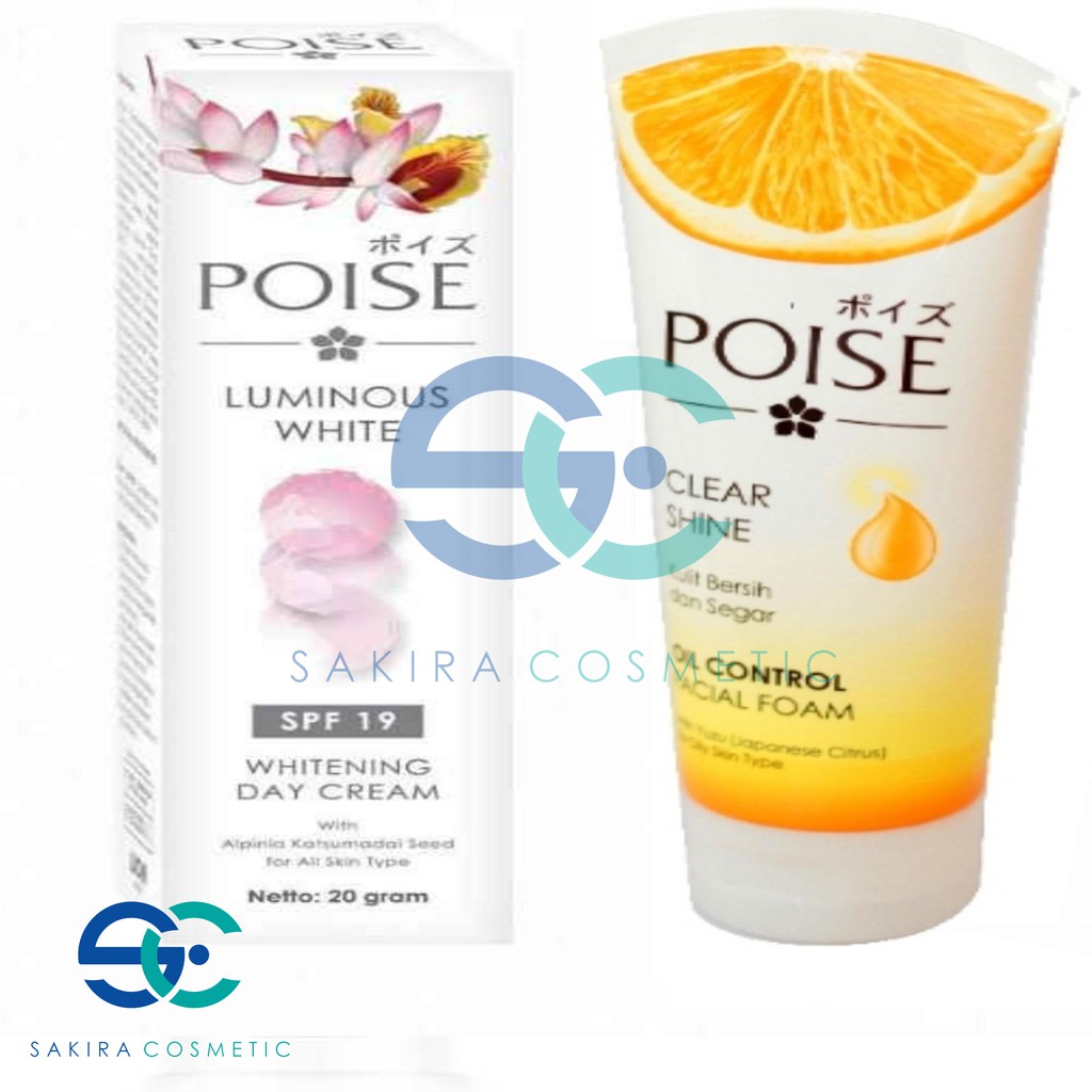 Paket Poise Day Cream Spf 19 40gr Tube Facial Foam Clear Shine 100gr Shopee Indonesia