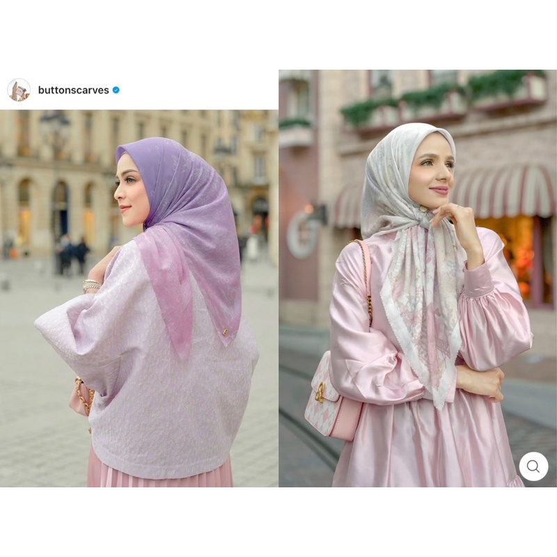 BUNDLING Buttonscarves El Mar Minorca Voal Pinky Sky & Dream Park Voal Marsmallow