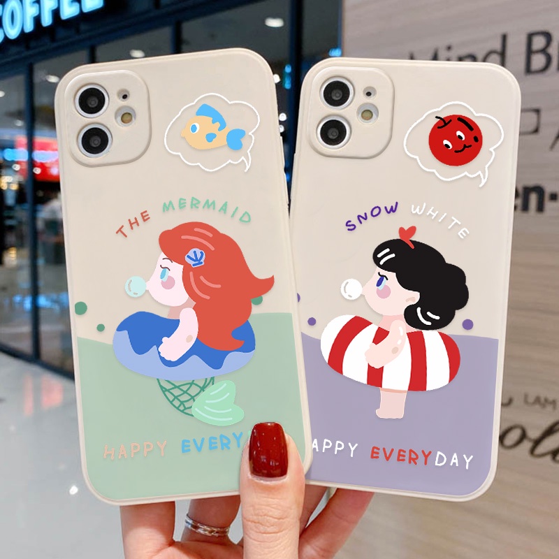 Case Desain Putri Duyung Untuk OPPO A9 2020 A5 A12 A7 A92 A52 A55 A54 A74 A16 A15 A3S A5S A83 A72 A36 A76 A96 A93 A53 A35 A37 A32 A93 A53 A39 A19