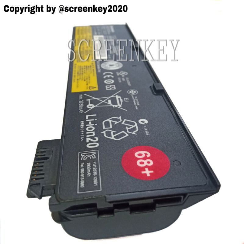 Baterai Laptop Lenovo ThinkPad X240 X240S X250 X260 T440 X240 X250 T440 T450 K2450 45N1126 T440S 68+