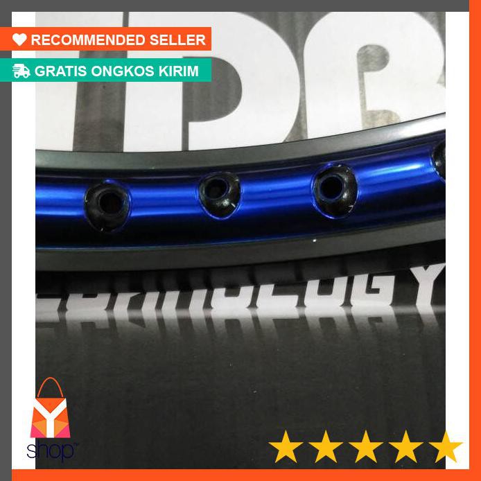 DISCOUNT  Velg TDR 2 Tone warna hitam biru/set