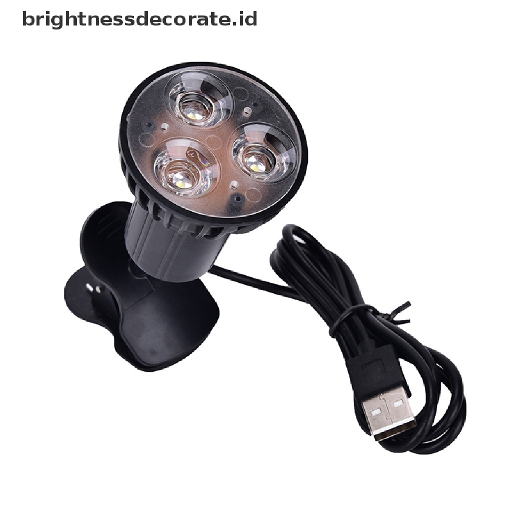 [birth] Flexible Super Bright 3 LED Clip On Spot USB Light Lamp For Laptop PC Notebook [ID]