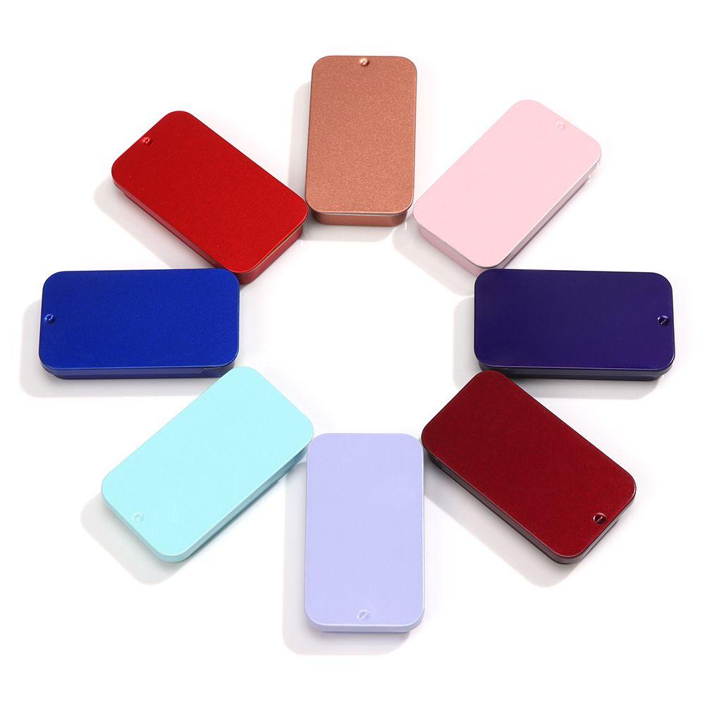 Solighter Kotak Besi Mini Metal Wadah Perhiasan Pernikahan Rumah Organizer Kaleng Kosong Pill Cases