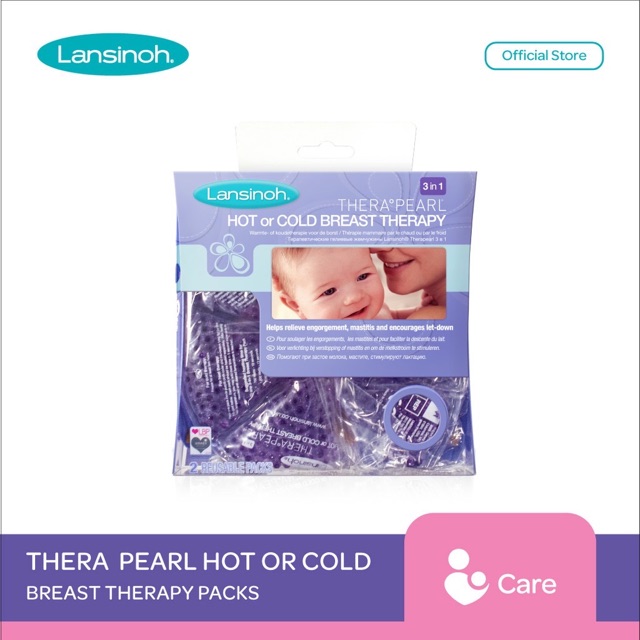 Lansinoh THERA PEARL 3-in-1 Hot or Cold Breast Therapy Packs / pereda nyeri payudara / panas /dingin/ breast relaxant/ perlengkapan ibu menyusui/ alat kompres payudara sakit/ nyeri/ perih