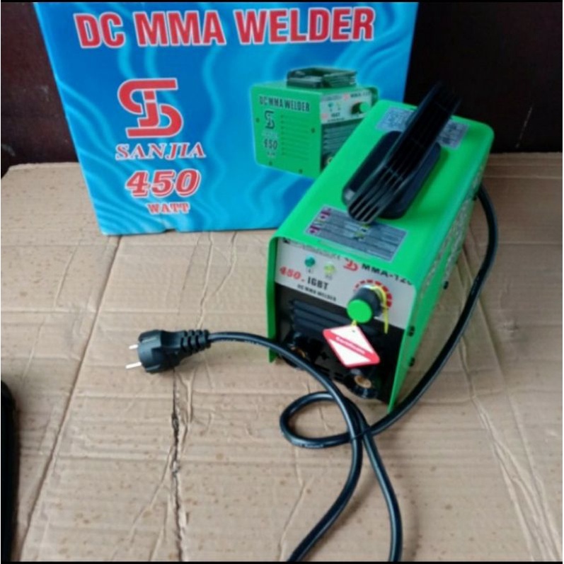 Mesin las 450w 120A SANJIA inverter Trafo las setara lakoni