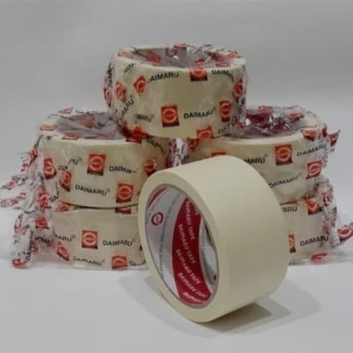 

Lakban Kertas Daimaru 2 inch / Masking Tape / Selotip Isolasi 48x21 M