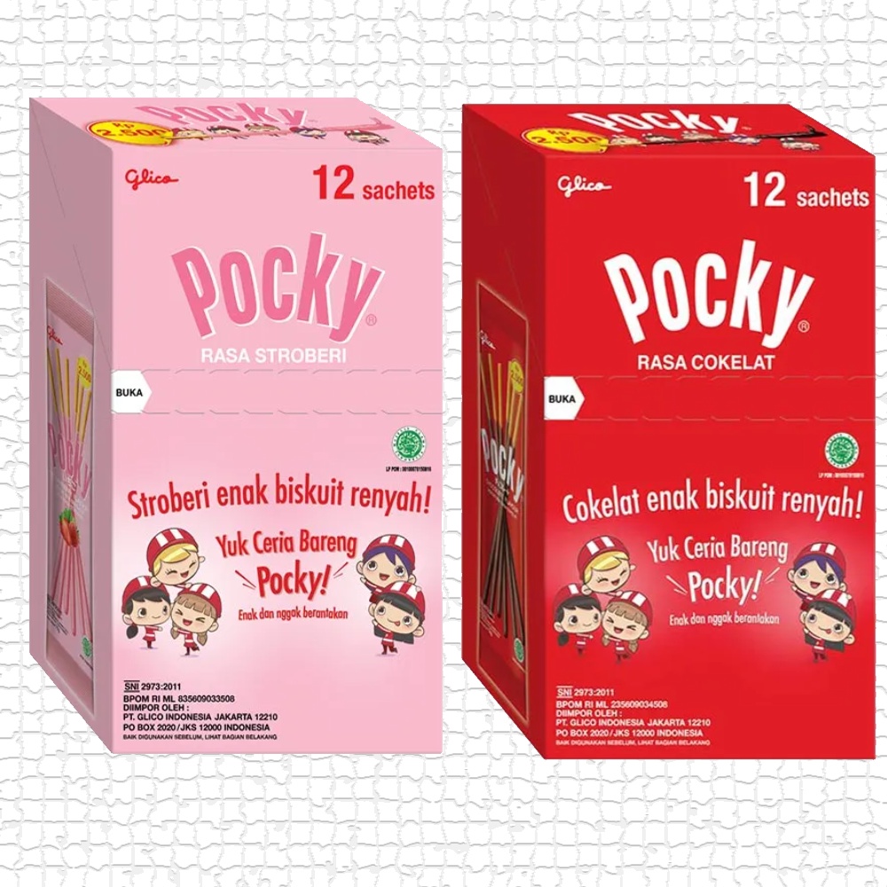 

Pocky Cokelat / Strawberry Stick Biscuit 1 Pack Isi 10 Pack