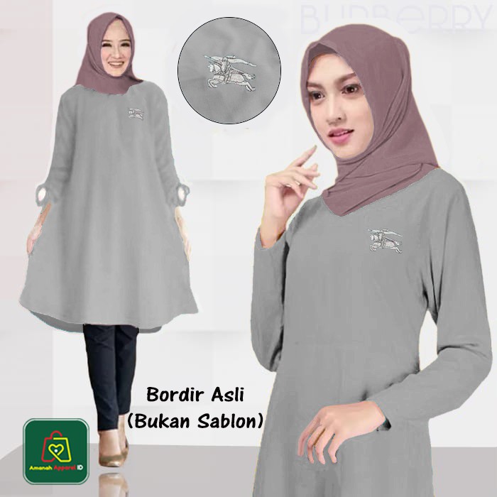 Baju Atasan Wanita Muslim TUNIK MYB3RRY Babyterry Size XL - XXXL / 09040-09046