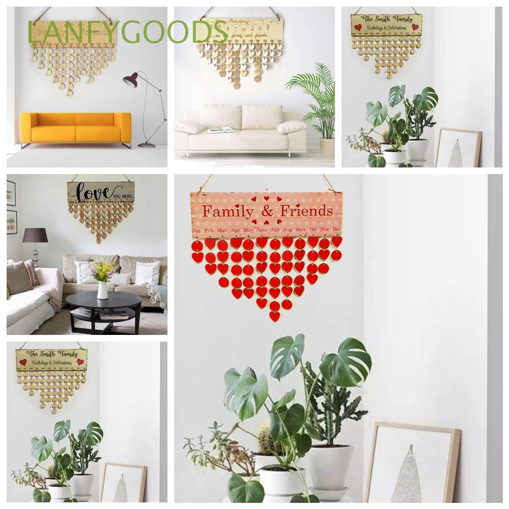 Diy Gifts Sign Party Supplies Home Decor Wooden Calendar Shopee