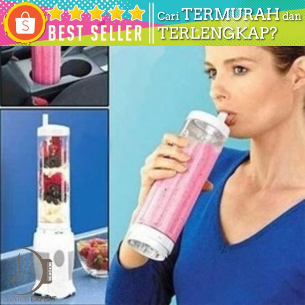 Shake n Take Blender Buah Portable Juicer Mini 400ml - White