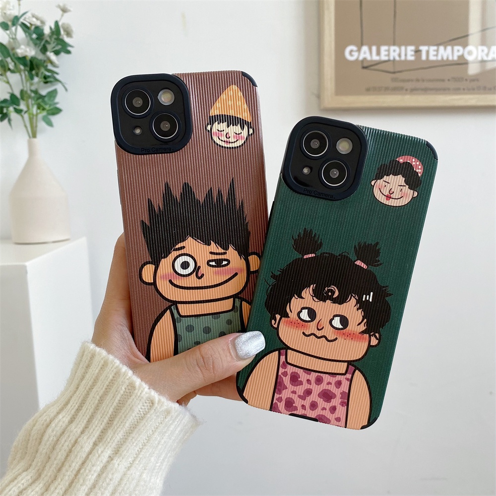 Cute Lovers Case untuk iPhone 13 Pro Max 12 11 X XR Xs Max 7Plus 8Plus