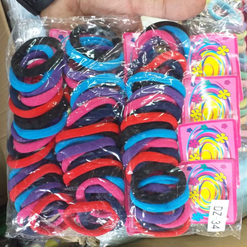 72 pcs ikat rambut wall kenyal bagus import