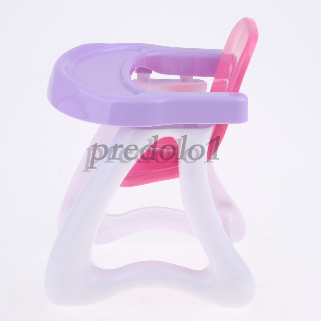 Nursery Room Furniture Decor ABS Dining High Chair Kids Pretend Play Toy