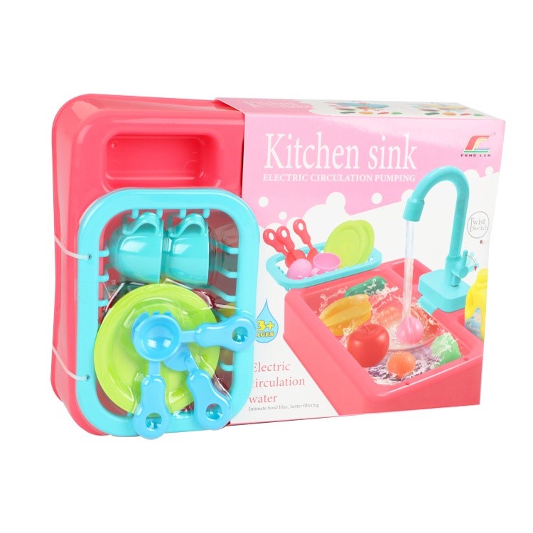 Mainan Anak Perempuan Kitchen Sink  Mainan Cuci Piring Anak 6058