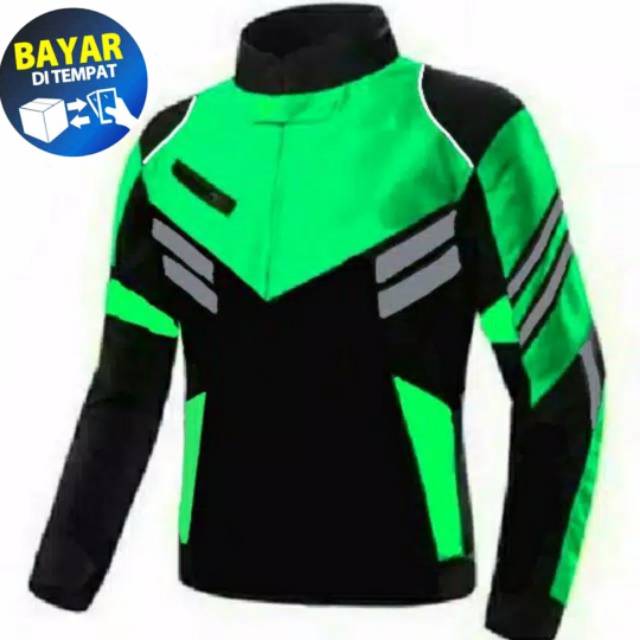 [COD] Jaket Touring Waterproof Warna Hijau