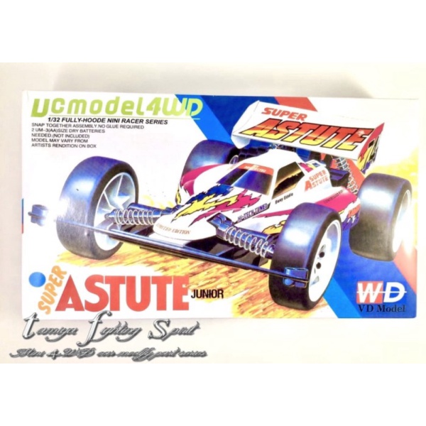 Dijual Tamiya DD Super Astute Junior White Mini4WD Zero Chassis VCAST03 Berkualitas