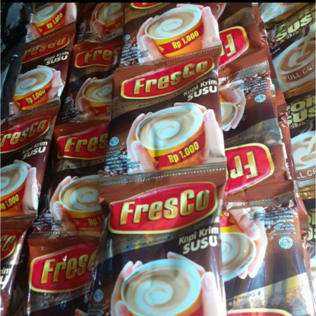 

Kopi Fresco Kopi Krim Susu 1 Renceng Isi 10 Sachet