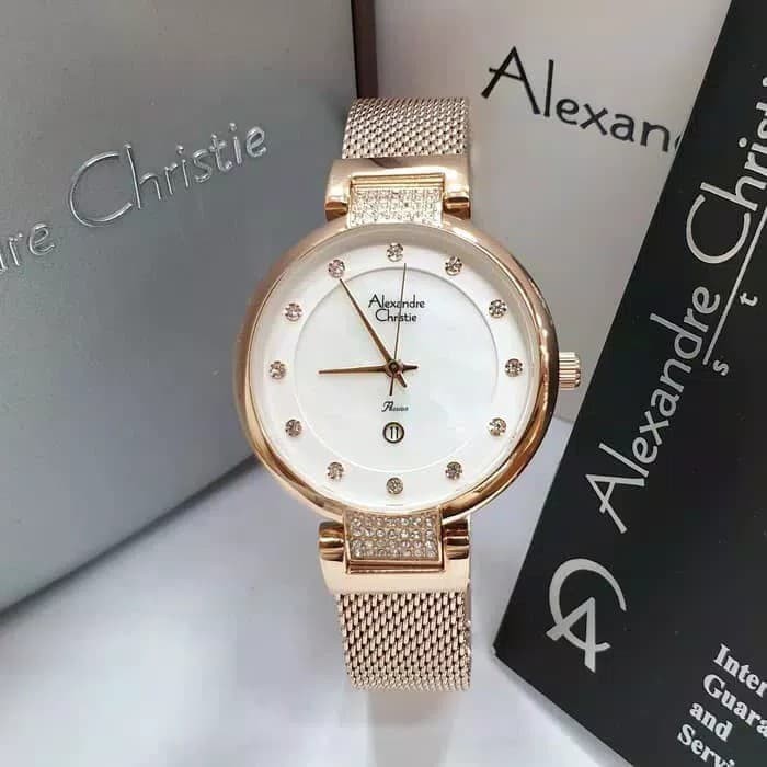 Jam Tangan Wanita Alexandre Christie Original New Model AC3762