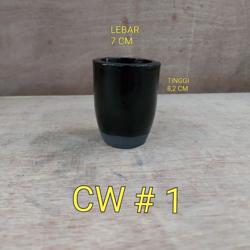 Crucible graphite untuk lebur emas tembaga kuningan ukuran 1kg