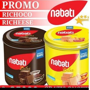 

nabati Richoco dan nabati richees kaleng 320grm 1 karton isi 6 pcs