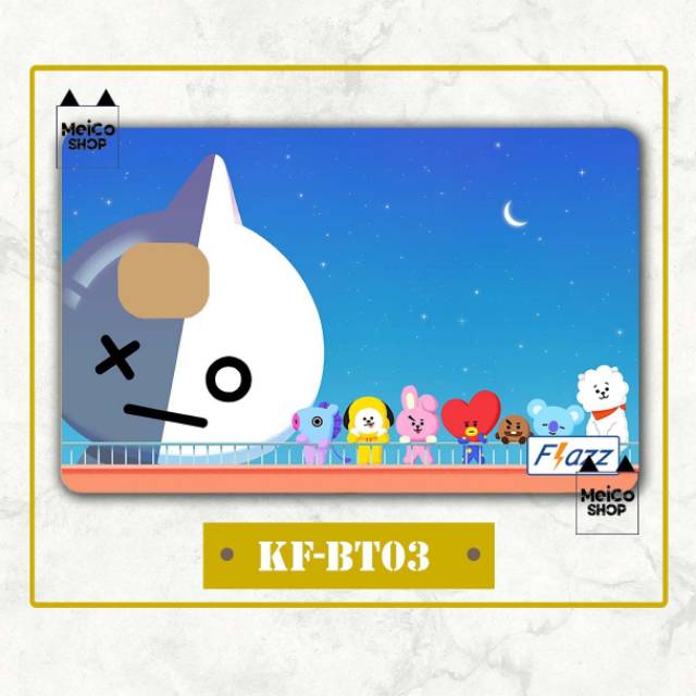 

Sticker Kartu Meico BT21's Evening - Flazz & E-money