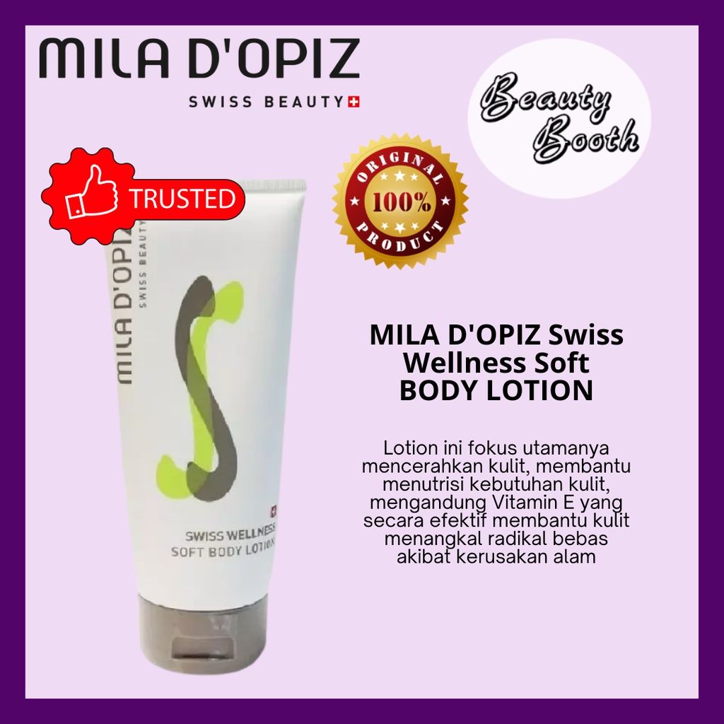 MILA D'OPIZ Swiss Wellness Iso Slim FIRMING Lotion 200ml / MILADOPIZ Mengurangi selulit Membentuk tubuh Mengencangkan kulit