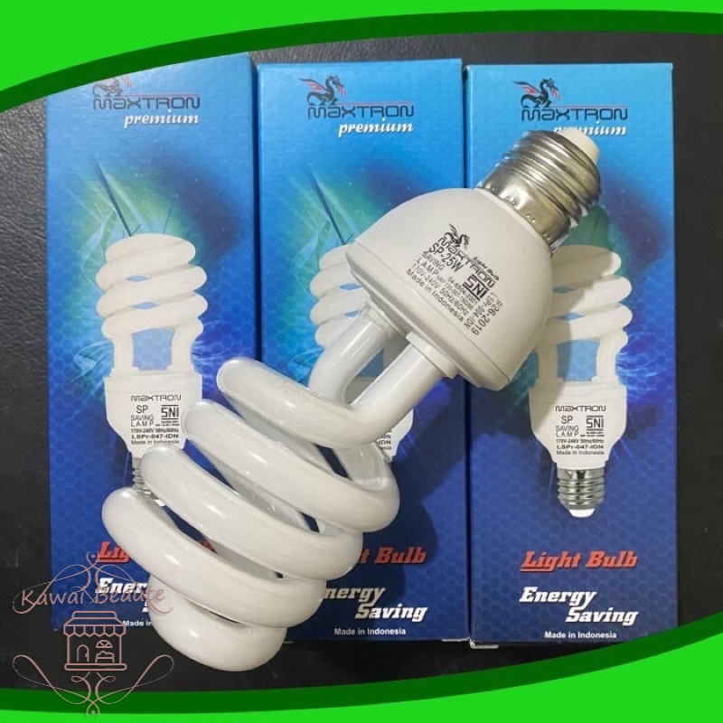 Maxtrom Lampu Spiral 35 Watt Putih LED Maxtron / Hemat Energi &amp; Berkualitas