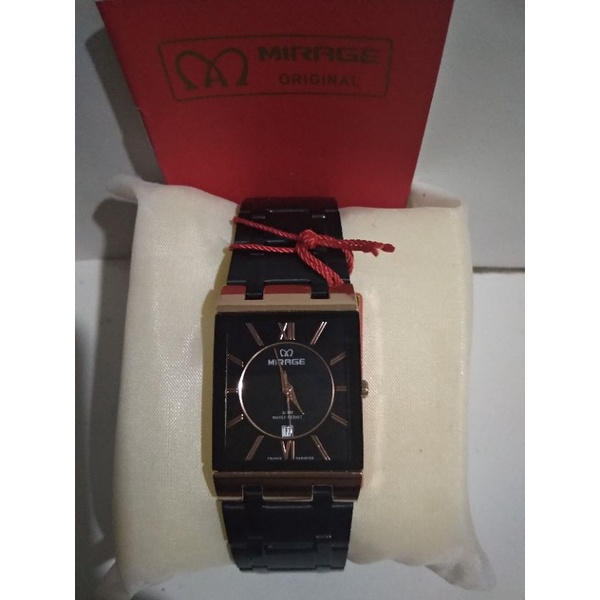 jam tangan Mirage Rante segi 7908 pria/wanita