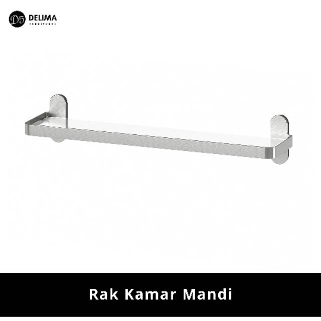 Rak Dinding Minimalis Ambalan Rak Kaca Kamar Mandi