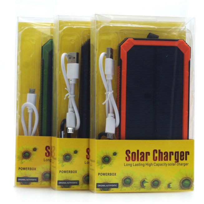 Solar Power Bank 2 USB Port 20000mAh - Orange