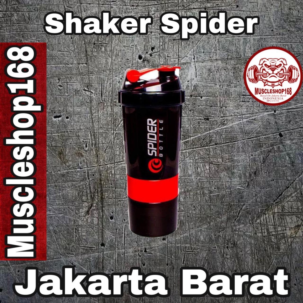 Botol Minum Gym Fitness Shaker Spider Bottle Shaker