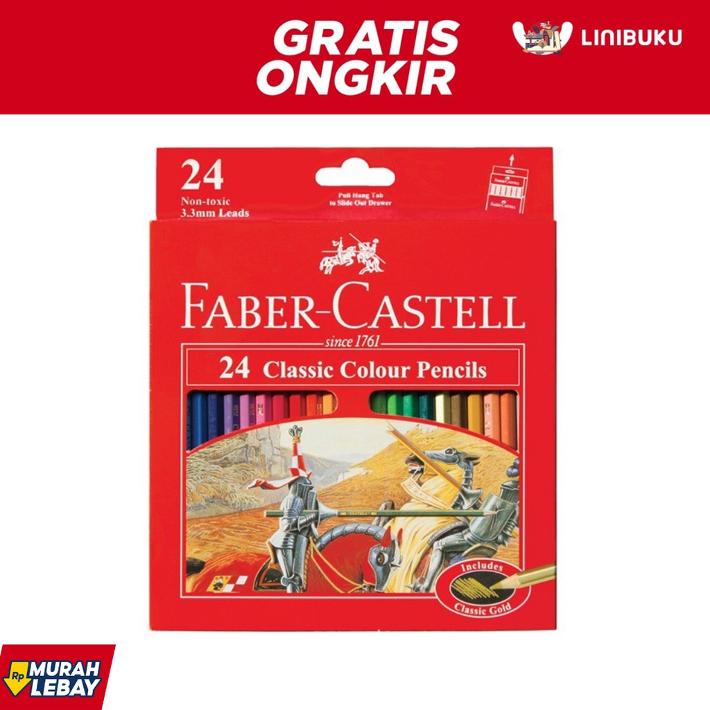 

Pensil Warna Faber Castell Classic 24 Long - ATK