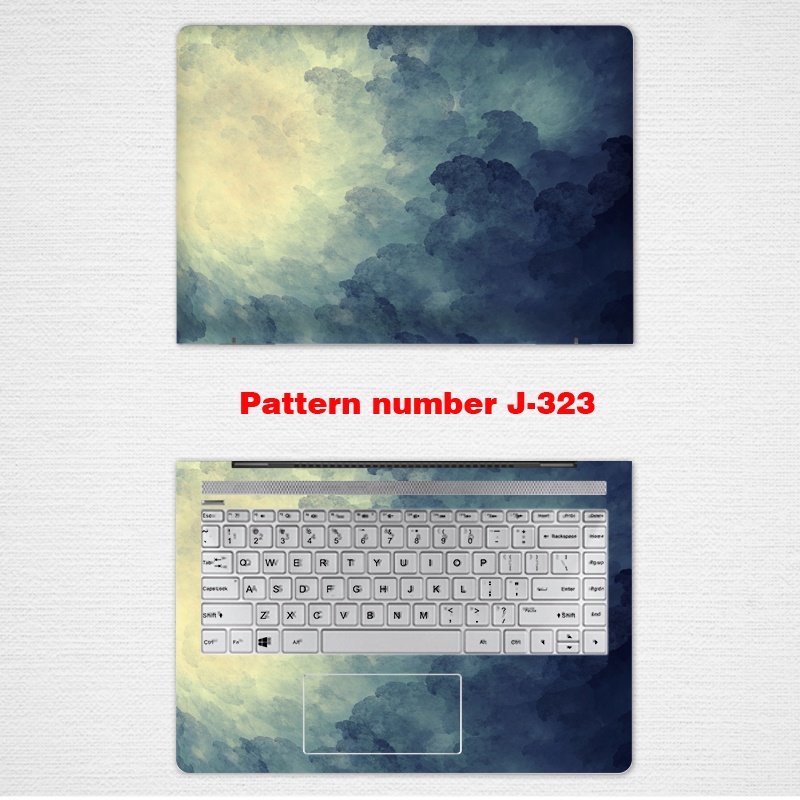 2 Pcs Stiker Pelindung Laptop Notebook UNIVERSAL 12 13 14 15.6 Inch 5 Slim 5 15 '' 15.6 Inch Bahan VINYL Warna Gradasi Lgbt05