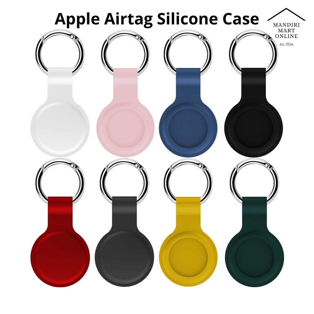 Apple AirTag Case Casing Pelindung Bahan Silikon / Case Gantungan Apple Airtag Anti Hilan