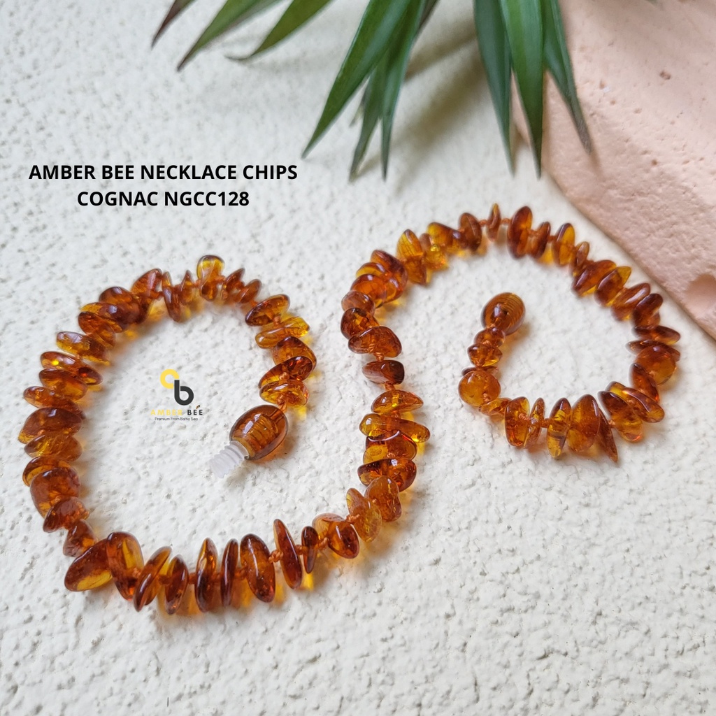 Kalung Amber Bayi dan Anak Premium Nugget Honey Glossy By Amber Bee NGHN128