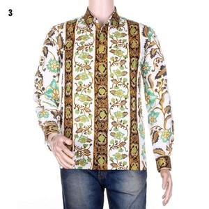 Kemeja Batik | Baju Kerja Pria Lengan Panjang - Size sampai XXL - No 4