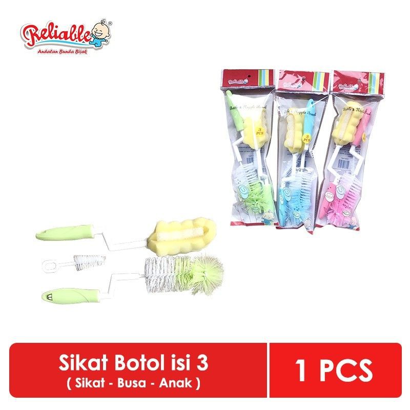 Reliable - Sikat Pembersih Isi 3 Bayi